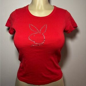 PLAYBOY Red Graphic Tee